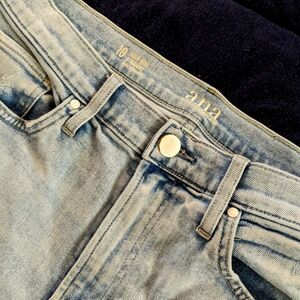 Ana High-Rise Straight Knee Patch Jeans